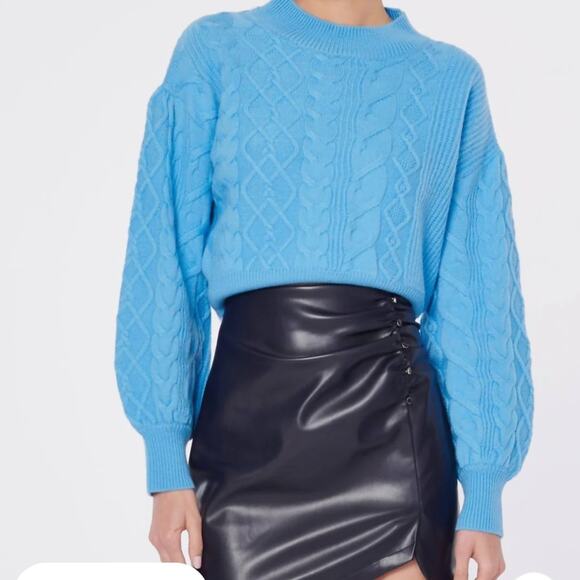 CAMI NYC Davney Merino Wool Cable Sweater NWT XL - Picture 3 of 12